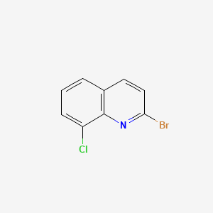 2-Bromo-8-chloroquinoline chemical structure (CAS 891842-52-7)