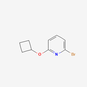 2-Bromo-6-cyclobutoxypyridine chemical structure (CAS 891842-80-1)