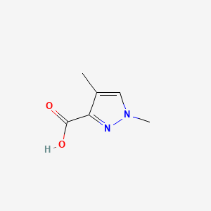 1,4-Dimethyl-1H-pyrazole-3-carboxylic acid chemical structure (CAS 89202-89-1)