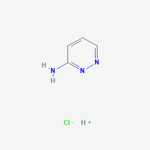 3-Aminopyridazine hydrochloride chemical structure (CAS 89203-22-5)