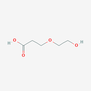 3-(2-Hydroxyethoxy)propanoic acid chemical structure (CAS 89211-34-7)