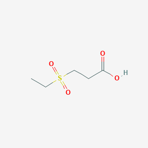 3-(Ethylsulfonyl)propanoic acid chemical structure (CAS 89211-36-9)