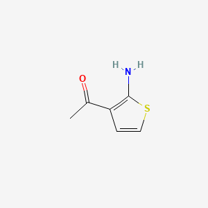 1-(2-Aminothiophen-3-yl)ethanone chemical structure (CAS 892127-08-1)