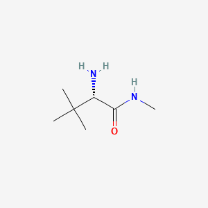 (S)-2-Amino-N,3,3-trimethylbutanamide chemical structure (CAS 89226-12-0)