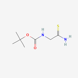 tert-Butyl (2-amino-2-thioxoethyl)carbamate chemical structure (CAS 89226-13-1)