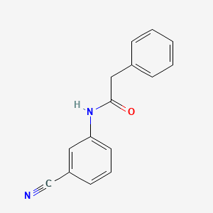 N-(3-Cyanophenyl)-2-phenylacetamide chemical structure (CAS 89246-40-2)