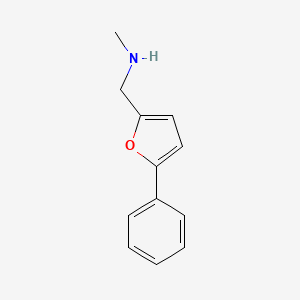N-Methyl-1-(5-phenylfuran-2-yl)methanamine chemical structure (CAS 892589-03-6)