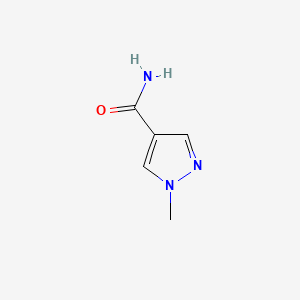 1-Methyl-1H-pyrazole-4-carboxamide chemical structure (CAS 89280-01-3)