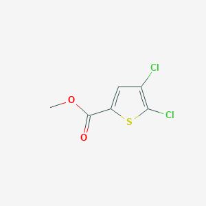 Methyl 4,5-dichlorothiophene-2-carboxylate chemical structure (CAS 89281-29-8)