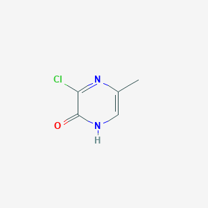 3-Chloro-5-methylpyrazin-2(1H)-one chemical structure (CAS 89283-33-0)