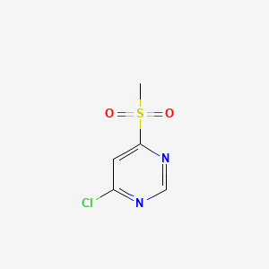 4-Chloro-6-(methylsulfonyl)pyrimidine chemical structure (CAS 89283-46-5)