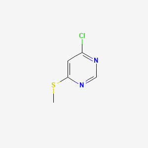 4-Chloro-6-(methylthio)pyrimidine chemical structure (CAS 89283-48-7)