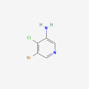 5-Bromo-4-chloropyridin-3-amine chemical structure (CAS 89283-92-1)