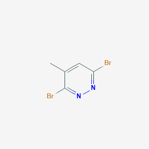 3,6-Dibromo-4-methylpyridazine chemical structure (CAS 89284-10-6)