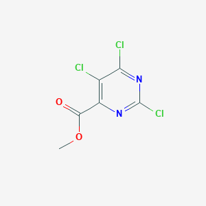 Methyl 2,5,6-trichloropyrimidine-4-carboxylate chemical structure (CAS 89284-85-5)