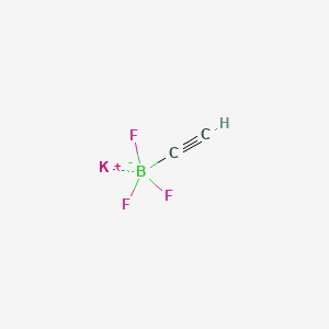 Potassium ethynyltrifluoroborate chemical structure (CAS 892869-21-5)