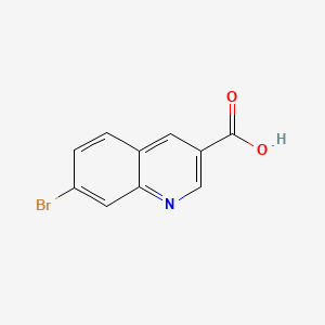 7-Bromoquinoline-3-carboxylic acid chemical structure (CAS 892874-34-9)