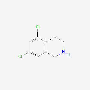 5,7-Dichloro-1,2,3,4-tetrahydroisoquinoline chemical structure (CAS 89315-56-0)