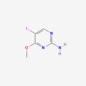 2-Amino-5-iodo-4-methoxypyrimidine chemical structure (CAS 89322-66-7)