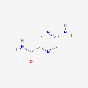 5-Aminopyrazine-2-carboxamide chemical structure (CAS 89323-09-1)