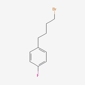 1-(4-Bromobutyl)-4-fluorobenzene chemical structure (CAS 89326-70-5)
