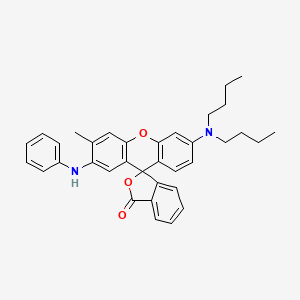 6'-(Dibutylamino)-3'-methyl-2'-(phenylamino)-3H-spiro[isobenzofuran-1,9'-xanthen]-3-one chemical structure (CAS 89331-94-2)