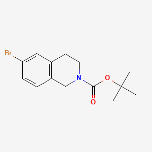 tert-Butyl 6-bromo-3,4-dihydroisoquinoline-2(1H)-carboxylate chemical structure (CAS 893566-74-0)