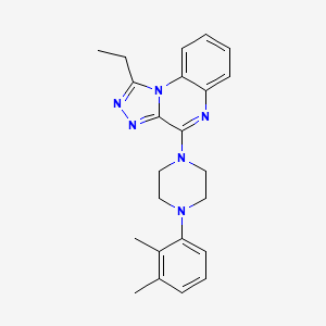 4-(4-(2,3-Dimethylphenyl)piperazin-1-yl)-1-ethyl-[1,2,4]triazolo[4,3-a]quinoxaline chemical structure (CAS 893633-81-3)