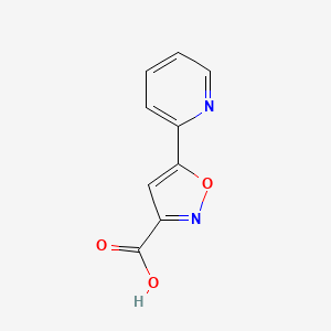 5-(2-Pyridyl)isoxazole-3-carboxylic Acid chemical structure (CAS 893638-37-4)