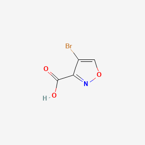 4-Bromoisoxazole-3-carboxylic acid chemical structure (CAS 893638-53-4)