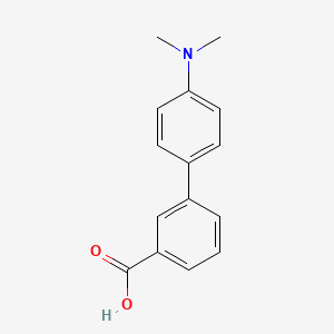 4'-(Dimethylamino)-[1,1'-biphenyl]-3-carboxylic acid chemical structure (CAS 893737-65-0)