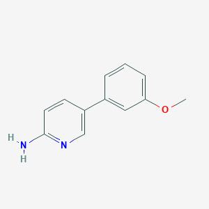 5-(3-Methoxyphenyl)pyridin-2-amine chemical structure (CAS 893738-18-6)