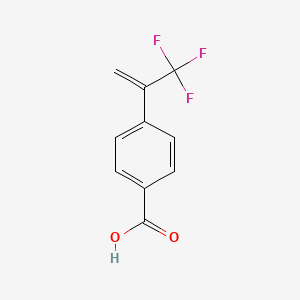4-[1-(Trifluoromethyl)vinyl]benzoic acid chemical structure (CAS 893738-41-5)