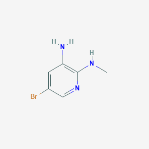 5-Bromo-N2-methylpyridine-2,3-diamine chemical structure (CAS 89415-54-3)