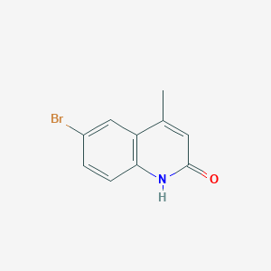 6-Bromo-4-methylquinolin-2-ol chemical structure (CAS 89446-19-5)