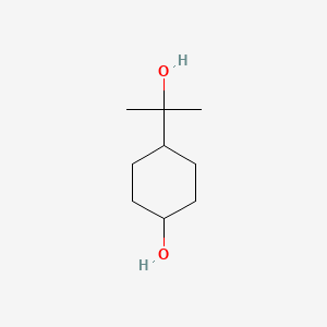 4-(2-Hydroxypropan-2-yl)cyclohexan-1-ol chemical structure (CAS 89450-28-2)