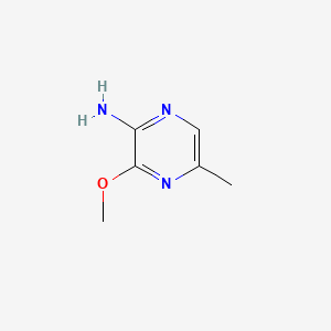 3-Methoxy-5-methylpyrazin-2-amine chemical structure (CAS 89464-87-9)
