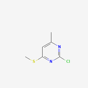 2-Chloro-4-methyl-6-(methylthio)pyrimidine chemical structure (CAS 89466-59-1)