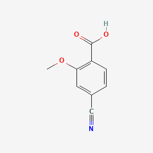 4-Cyano-2-methoxybenzoic acid chemical structure (CAS 89469-52-3)