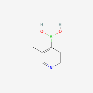 (3-Methylpyridin-4-yl)boronic acid chemical structure (CAS 894808-72-1)