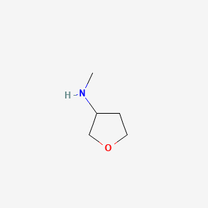N-Methyltetrahydrofuran-3-amine chemical structure (CAS 89487-67-2)