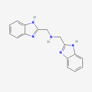 Bis((1H-benzo[d]imidazol-2-yl)methyl)amine chemical structure (CAS 89505-04-4)