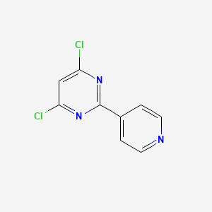 4,6-Dichloro-2-(pyridin-4-yl)pyrimidine chemical structure (CAS 89508-48-5)