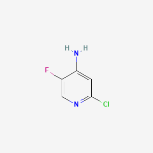 2-Chloro-5-fluoro-4-pyridinamine chemical structure (CAS 89510-90-7)