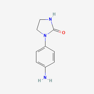 1-(4-Aminophenyl)imidazolidin-2-one chemical structure (CAS 89518-99-0)