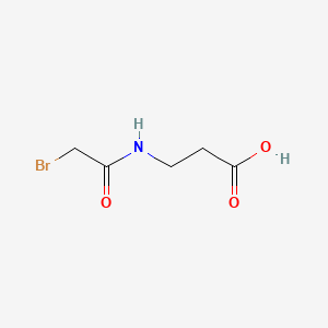 3-(2-Bromoacetamido)propanoic acid chemical structure (CAS 89520-11-6)