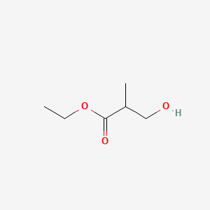 Ethyl 3-hydroxy-2-methylpropanoate chemical structure (CAS 89534-52-1)