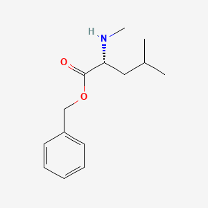 (R)-Benzyl 4-methyl-2-(methylamino)pentanoate chemical structure (CAS 89536-86-7)
