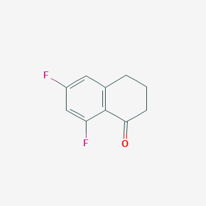 6,8-Difluoro-3,4-dihydronaphthalen-1(2H)-one chemical structure (CAS 895534-38-0)