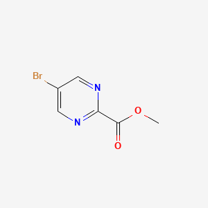 Methyl 5-bromopyrimidine-2-carboxylate chemical structure (CAS 89581-38-4)